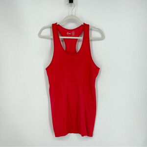 Zyia Red Pink Poppy Copper Infused Tank Odor‎ Blocking Anti chafing M